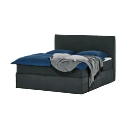 Boxi Boxspringbett 180 x 200 cm  Boxi Urban ¦ grau ¦ Maße (cm): B: 180 H: 125