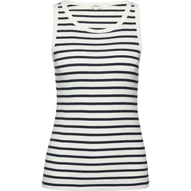 s.Oliver Geripptes Tanktop im Slim Fit - 38