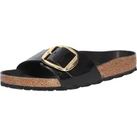 Birkenstock Damen Pantoletten Madrid 30143-36, 30143-37, 30143-38, 30143-39, 30143-40, 30143-41 BIR-1022541 High Shine Black 38 [Schuhe Frau] - Schwarz - 38