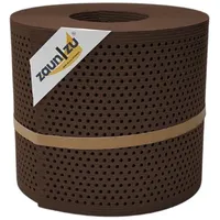 zaunzu® zaun|zu Rille Gelocht 20 Prozent PP Streifen Braun 26m