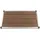 vidaXL Garten-Duschwanne WPC Edelstahl 110 x 62 cm Braun