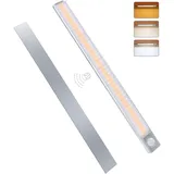 Kabellose 160-led-schrankleuchte, Led-küchenstreifenleuchte, Led-unterbauleuchte Für Die Küche, Bewegungsmelder-nachtlicht Mit Usb-ladefunktion Für Kleiderschrank Und Treppenhaus (2 Stück) (160 Leds –