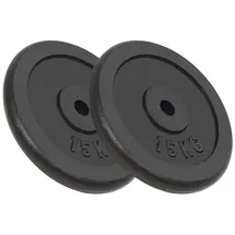 vidaXL Hantelscheiben 2 Stk. 2x15 kg Gusseisen