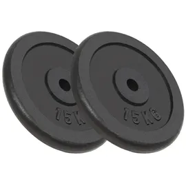 vidaXL Hantelscheiben 2 Stk. 2x15 kg Gusseisen
