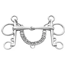 Sprenger Pelham-Gebiss einfach gebrochen 13,5 cm Edelstahl mehrfarbig