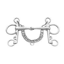 Sprenger Pelham-Gebiss einfach gebrochen 13,5 cm Edelstahl mehrfarbig