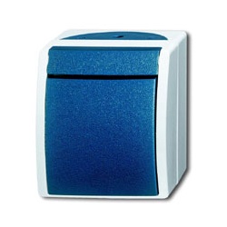 Busch-Jaeger ocean Wippschalter  Kreuz (grau/blaugrün)