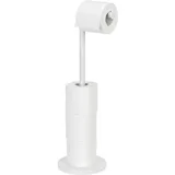 Wenko Stand Toilettenpapierhalter 2 in 1 Weiß - Matt