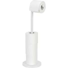 Wenko Stand Toilettenpapierhalter 2 in 1 Weiß - Matt