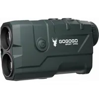 Gogogo Sport Vpro Laser Entfernungsmesser Jagd 1100M,Jagd Entfernungsmesser 6X Vergrößerung mit Adaptiver roter Hintergrund,Geschwindigkeit wiederaufladbar mit Stativ Loch für Jagd Golf Bogenschießen
