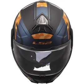LS2 Advant II Glide Schwarz/Orange XL