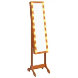 vidaXL Standspiegel mit LED 34x37x146 cm