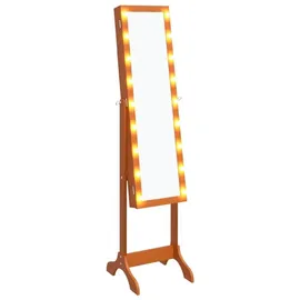 vidaXL Standspiegel mit LED 34x37x146 cm