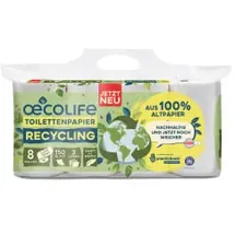 oecolife Toilettenpapier 3-lagig 8 Rollen
