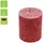 Kerzenfarm Hahn Stearin-Stumpen Kerze, dunklerot (B/H) 6,4x7,5cm