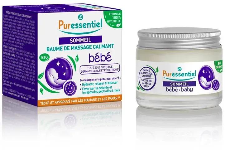 Puressentiel Sommeil - Entspannender, beruhigender Baby-Massage-Balsam