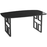 JV Möbel Esstisch 90 x 75 cm schwarz