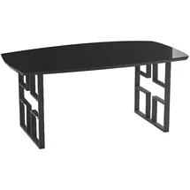 JV Möbel Esstisch 90 x 75 cm schwarz