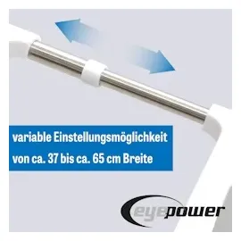 Eyepower Unterschrankregal Teleskop 39-67 cm Weiß