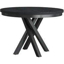 beautysofa Kris Ø 100–140 cm schwarz
