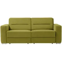 Sedda Schlafsofa, Grün, Textil, Uni, 2-Sitzer, 202x86x92 cm, Austria Gütezeichen, AZO-frei, Made in Austria, Stoffauswahl, Schlafen auf Sitzhöhe, einzeln ausziehbar, Kinder- & Jugendzimmer, Jugendmöbel, Jugendsofas