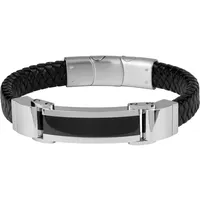 Jacques Lemans Armband Leder, Edelstahl, Keramik Armbänder & Armreife