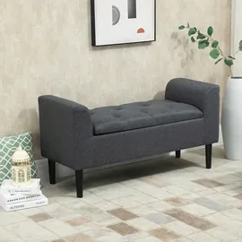 Homcom Polsterbank Dunkelgrau 116 x 44 x 58 cm