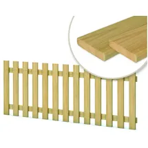 Gartenpirat Lattenzaun 180 x 80 cm Braun/Holz