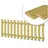 Gartenpirat Lattenzaun 180 x 80 cm Braun/Holz