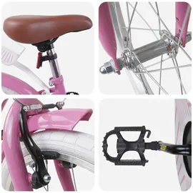 vidaXL Kinderfahrrad 18 Zoll Farbe Hellrosa