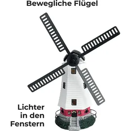 Bonetti Solarleuchte schwarz 53 cm inkl. LED Licht