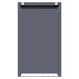 FM-SOLAR Mülltonnenbox 68 x 80 x 116 cm grau