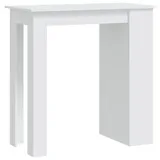 vidaXL Bartisch mit Ablagefläche 102 x 50 x 103,5 cm Weiß