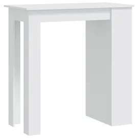 vidaXL Bartisch mit Ablagefläche 102 x 50 x 103,5 cm Weiß