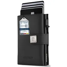 SF SCOFIELD SCOFIELD Trinity Premium Slim Wallet mit Münzfach I Wallets for Men I Kartenetui mit Münzfach 10 – 12 Karten I Kreditkartenetui I RFID Schutz I Karten Portemonnaie I Smart Wallet I Geldbörse