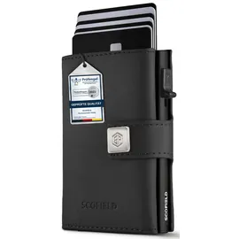 SF SCOFIELD SCOFIELD Trinity Premium Slim Wallet mit Münzfach I Wallets for Men I Kartenetui mit Münzfach 10 – 12 Karten I Kreditkartenetui I RFID Schutz I Karten Portemonnaie I Smart Wallet I Geldbörse