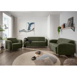 Home Affaire Polstergarnitur HOME AFFAIRE "Marone", grün (olive, olive), H:76cm T:90cm, 100% Polyester, Sitzmöbel-Sets, auch einzeln erhältlich