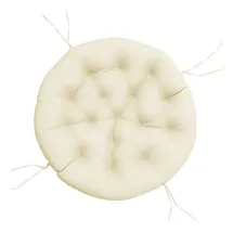 vidaXL Sitzkissen Ø 100 x 11 cm Creme 1 St.