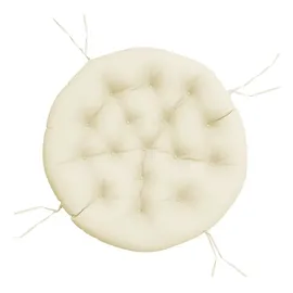 vidaXL Sitzkissen Ø 100 x 11 cm Creme 1 St.