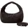 LES VISIONNAIRES Greta Schultertasche Leder 20 cm braun