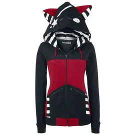 Bye Bye Kitty Star Kitty Frauen Kapuzenjacke schwarz/rot L - L