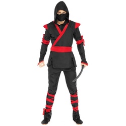 Leg Avenue Kostüm Ninja Kämpfer schwarz XL