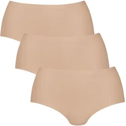 Panty Damen 3er Pack Bequem sitzend-Essentials High Waist Briefs 3P beige L / XL