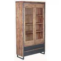 Main Möbel Vitrine Main Möbel Vitrine 'Genua' Akazie gebürstet