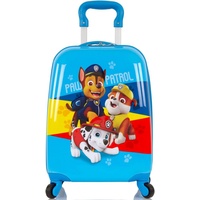 HEYS Kinderkoffer Paw Patrol, Blau, 4 Rollen, Kindertrolley Handgepäck-Koffer Kinderreisegepäck blau