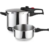 Magefesa Practika Plus 2-tlg. 4 l + 6 l Edelstahl/Weiß