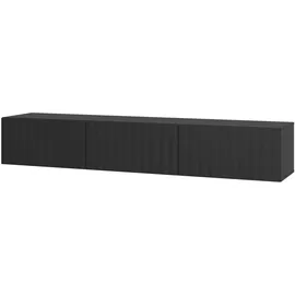 INOSIGN Antibes TV-Lowboard 192 cm x 31,5 cm x 42 cm Schwarz Metall/MDF/Holzwerkstoff