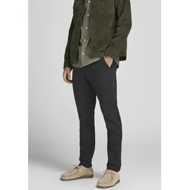 JACK & JONES Chinohose JPSTMARCO schmal schwarz 27