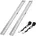 Auffahrrampe 194 cm starr Aluminium gelocht silber 2 St