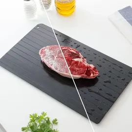 InnovaGoods - Schnelle Auftauplatte Qheat, Hohe Wärmeleitfähigkeit, Anti-Haft-Beschichtung, Energiesparend, Universal für Nahrungsmittel